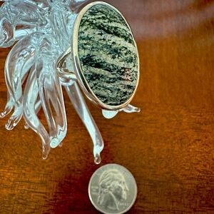 Handmade Seraphinite Sterling Ring